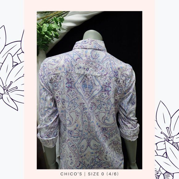 CHICO'S Short Dress | Size 0 (4/6) - Picture 5 of 6